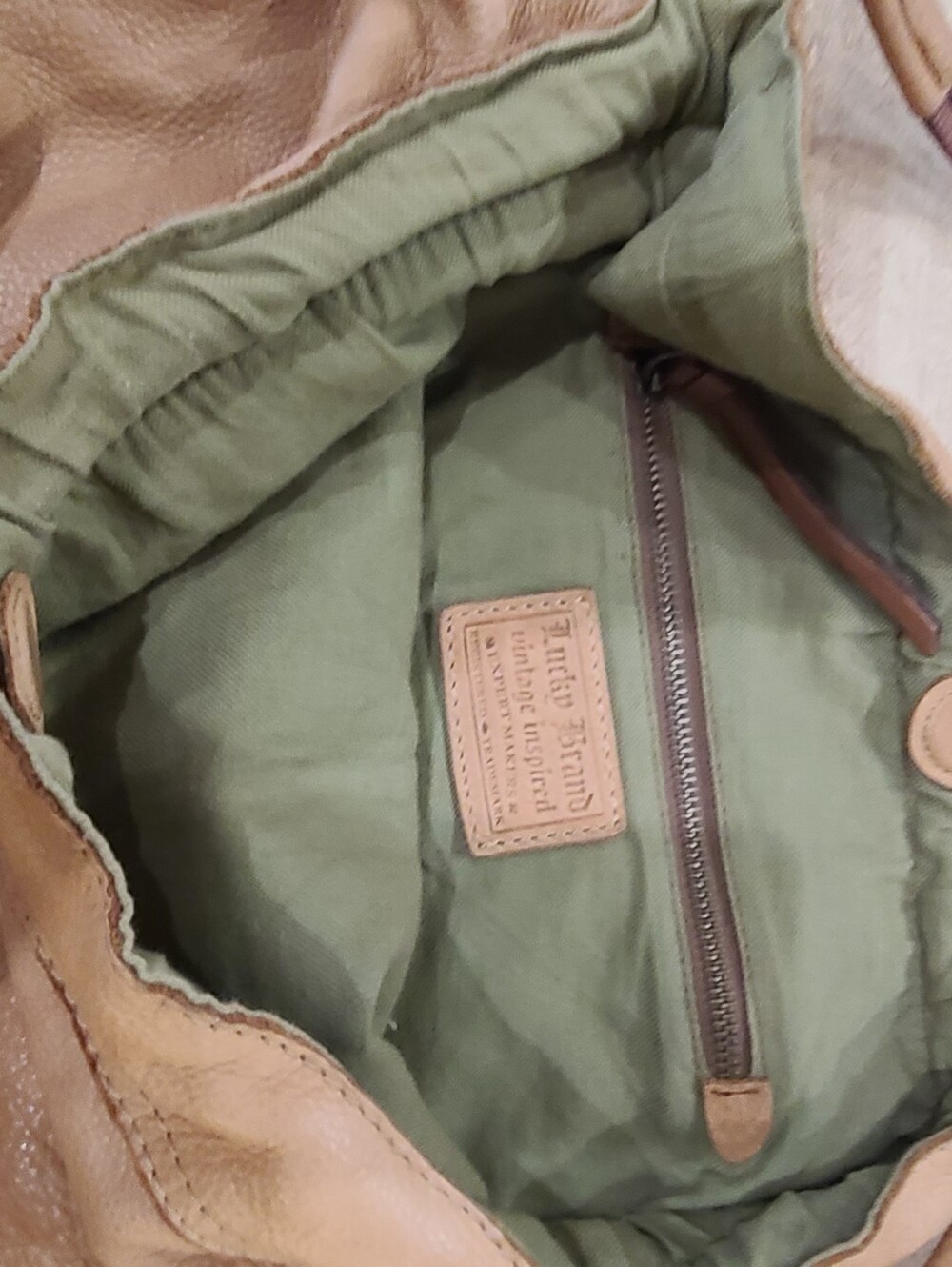 Lucky Brand Tan Hippie Leather Hobo Shoulder Bag - Picture 2 of 8